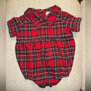 Beaufort Bonnet Plaid Bubble, 6-12 months
EUC